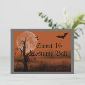 Halloween Costume Ball Sweet sixteen Invitation (Debout devant)