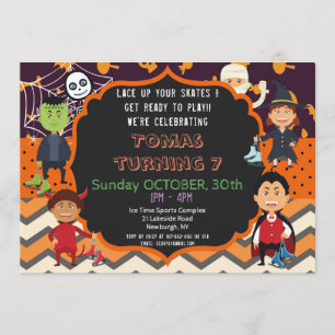 HALLOWEEN COSTUME BIRTHDAY ARTIJ INVITATIE   KINDE KAART
