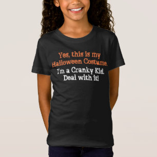 Halloween Costume Cranky Kind Funny Fun T-shirt