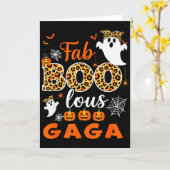 Halloween Costume Cute Leopard Boo Gaga Soky Ghost Kaart (Gele Bloem)