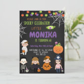 Halloween Costume fête Anniversaire Invitation (Debout devant)