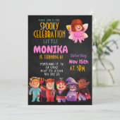 Halloween Costume fête Anniversaire Invitation (Debout devant)