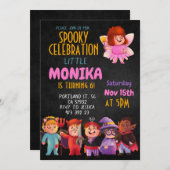 Halloween Costume fête Anniversaire Invitation (Devant / Derrière)