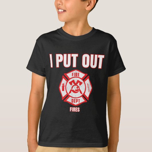 Halloween Costume Funny Firefighter... die ik in b T-shirt (Voorkant)