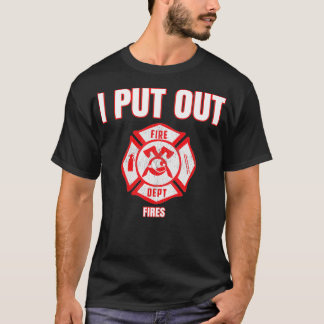 Halloween Costume Funny Firefighter, die ik uitzet T-shirt