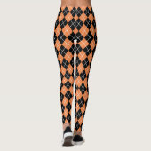 Halloween Costume Jacquard orange Leggings (Dos)
