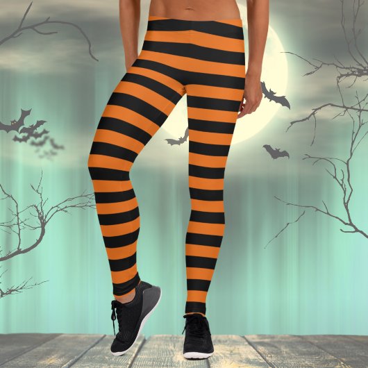 Halloween Costume noir et orange Leggings