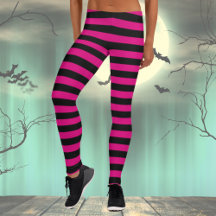 Halloween Costume noir et rose Leggings