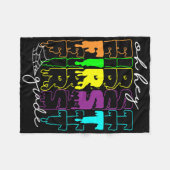 Halloween Costume Oh First Grade Teachers Stud Fleece Deken (Voorkant (Horizontaal))