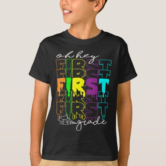 Halloween Costume Oh First Grade Teachers Stud T-shirt (Voorkant)