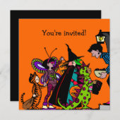 Halloween Costume Party Kaart (Voorkant / Achterkant)