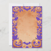 Halloween Costume Party Kaart (Achterkant)