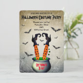 Halloween Costume Party Kaart (Staand voorkant)