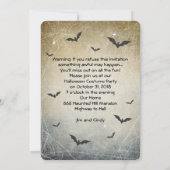 Halloween Costume Party Kaart (Achterkant)