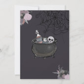 Halloween Costume Party Spooky Cute Witch Kaart (Achterkant)