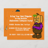 Halloween Costume Party sur mesure invitation (Devant / Derrière)