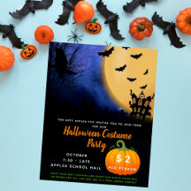 Halloween costume party thema event boomstam of tr