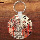 Halloween Costume Party uit 1920 Sleutelhanger (Voorkant)