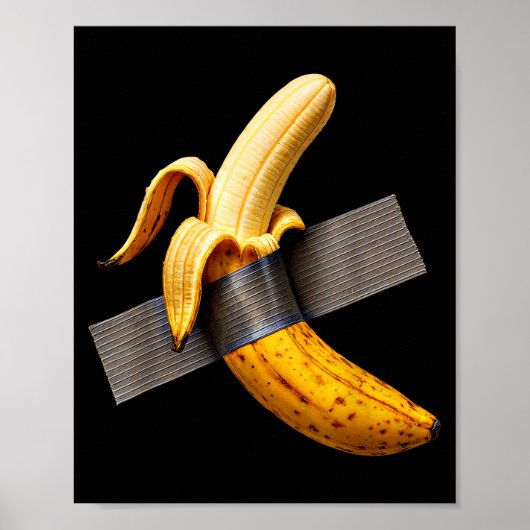 Halloween Costume Peeled Banana Funny Duct Tape Ba Poster (Voorkant)