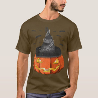 Halloween Costume Spooky Jack O Lantern Witch Pet T-shirt