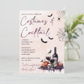 Halloween Costumes & Cocktails Invitation (Debout devant)
