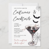 Halloween Costumes & Cocktails Invitation (Devant)