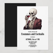 Halloween Costumes & Cocktails Invitation de la fê (Devant / Derrière)