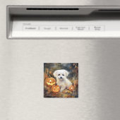 Halloween Coton de tulear with Pumpkins Scary Magneet (Insitu (Vaatwasser))