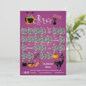 Halloween Countdown Advent Kalender Zakelijke Prom Aankondiging (Staand voorkant)