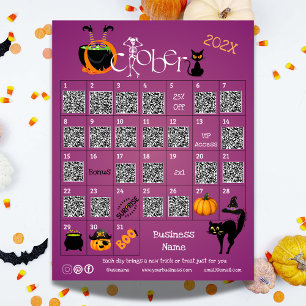 Halloween Countdown Advent Kalender Zakelijke Prom Aankondiging