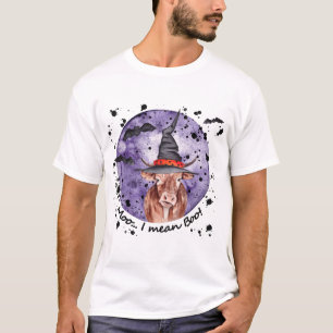 Halloween Cow Moo Je Veux Dire Boo Funny T-shirt