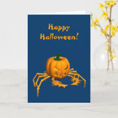 Halloween Crab Kaart (Gele Bloem)