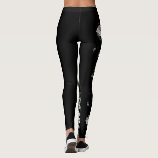 Halloween Crâne conception Leggings (Dos)
