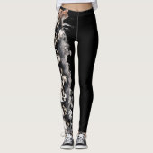 Halloween Crâne conception Leggings (Devant)