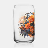 Halloween crâne éffrayant Verre de canne imprimé (Recto)