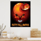 Halloween crâne et affiche Citrouille (Cuisine)