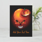 Halloween crâne et invitation Citrouille (Debout devant)