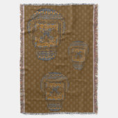 Halloween Crâne lancer couverture (devant Vertical)