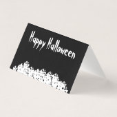Halloween crânes blancs noirs empiler sur mesure (Back)