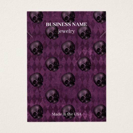 Halloween Crânes QR Code Bijoux Entreprise Collier (Devant)