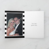 Halloween crânes rayures Merci mariage photo (Intérieur)