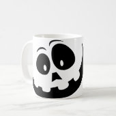 Halloween Crazy Ghost Gezicht Koffiemok (Voorkant links)