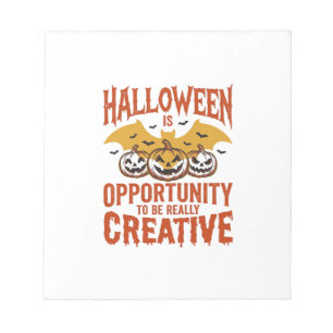 Halloween Creatieve Pompoen Vleermuis Vintage Vect Notitieblok