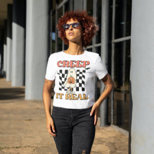 HALLOWEEN CREEP IT ECHTE GHOST 👻 & POMPOEN 🎃 T-SHIRT