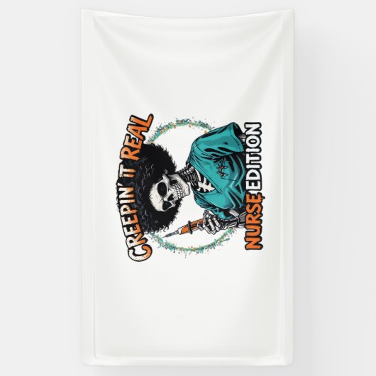 Halloween Creepin It Real! Nurse Edition Classic T Spandoek (Verticaal)