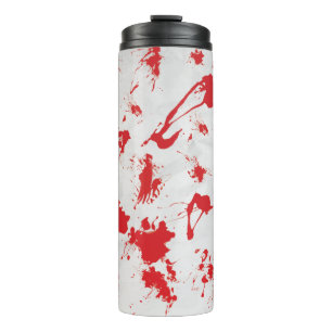 Halloween Creepy Blood Splatter Red White Thermosbeker