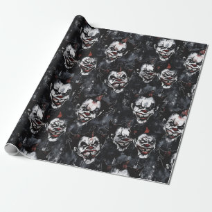 Halloween Creepy Clown Spooky Seizoen Cadeaupapier