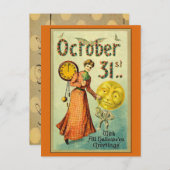 Halloween Creepy Feestdagenkaart (Voorkant / Achterkant)