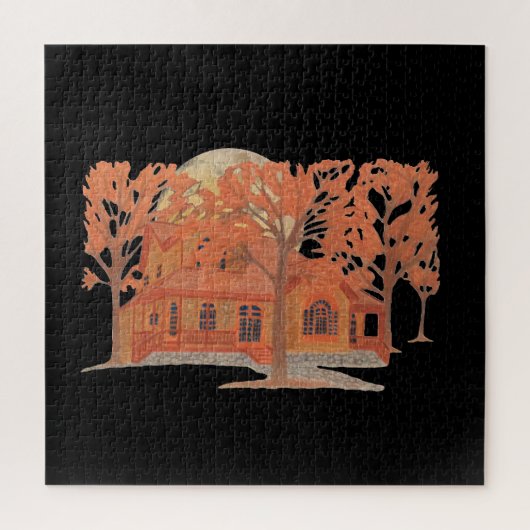 Halloween Creepy Haunted House Legpuzzel (Verticaal)