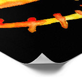 Halloween Creepy Jack O' Lantern Smile Poster (Hoek)
